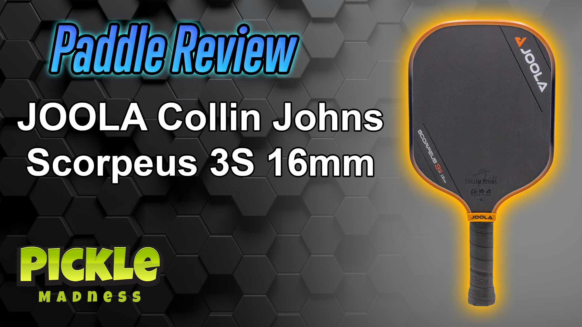 Collin Johns Scorpeus Pickeball Paddle