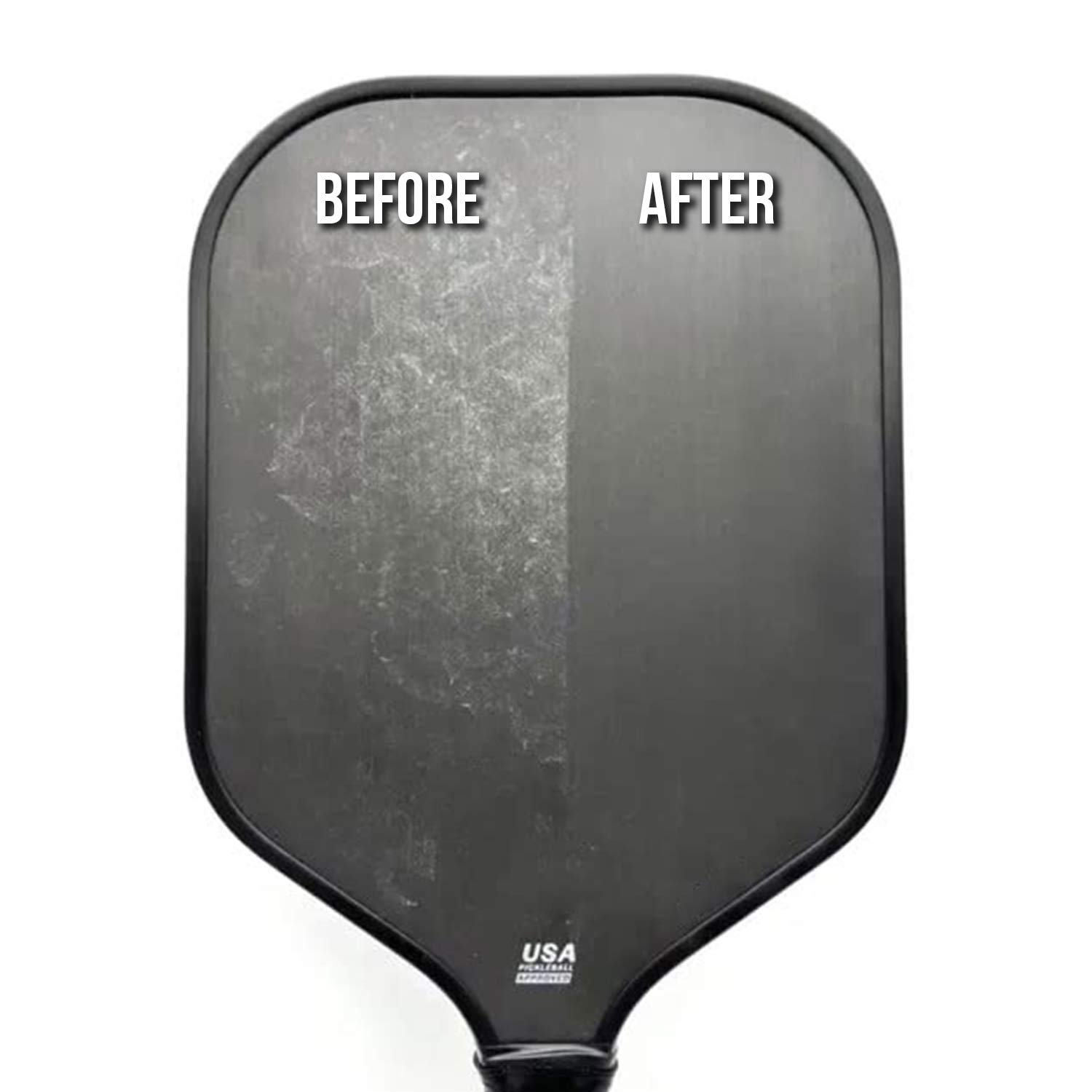 Pickle Madness Pickleball Paddle Cleaner (BEFORE - AFTER)  