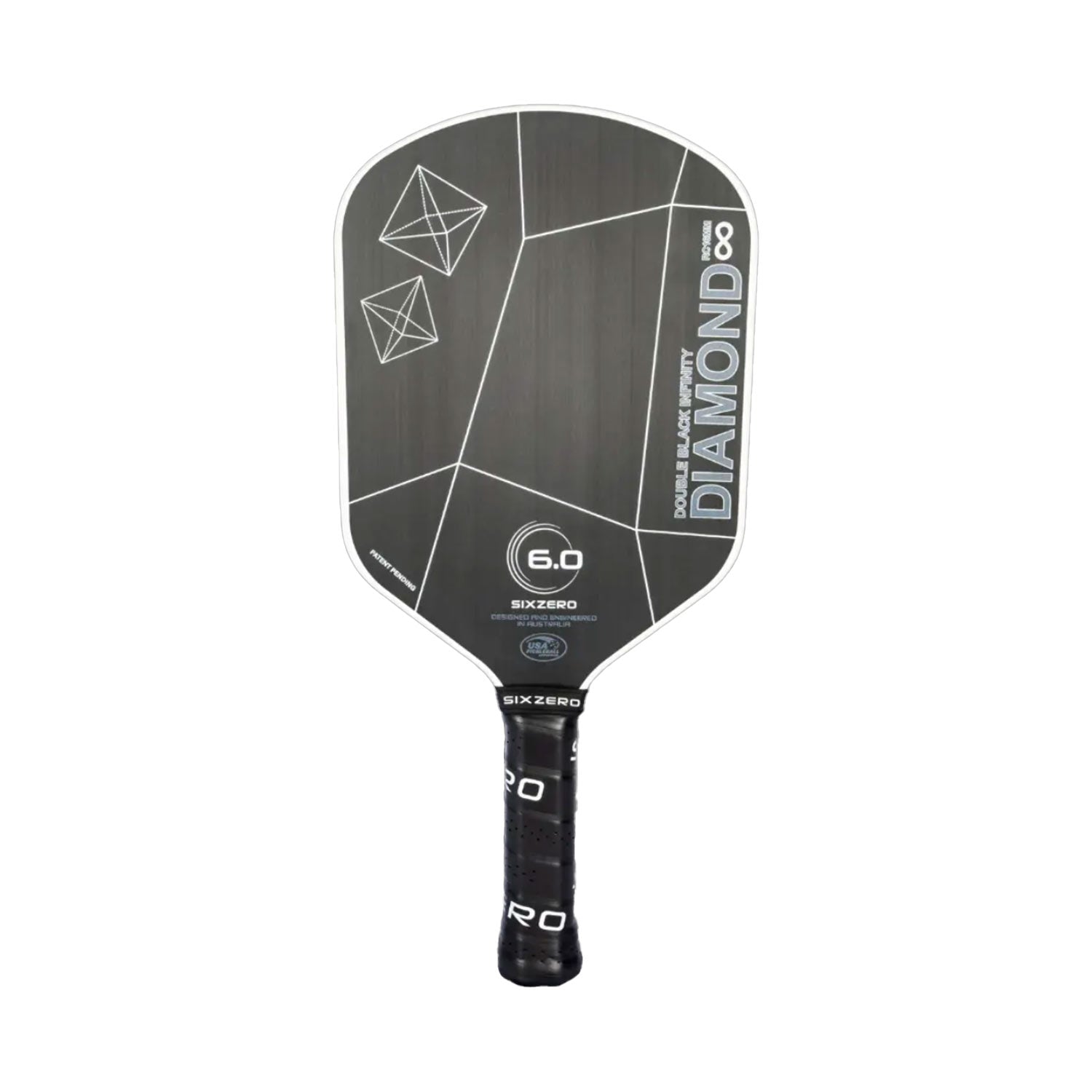 Six Zero Infinity Edgeless Double Black Diamond Control Pickleball Paddle