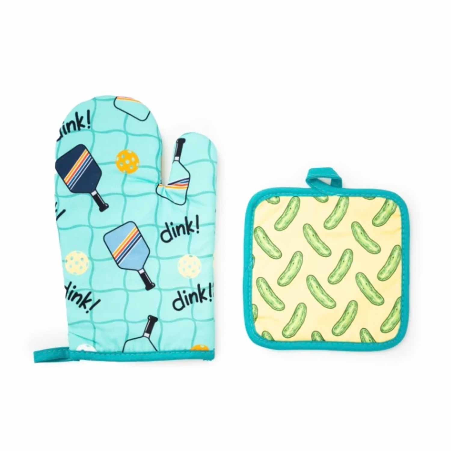 Pickle Ball Time Potholder Set