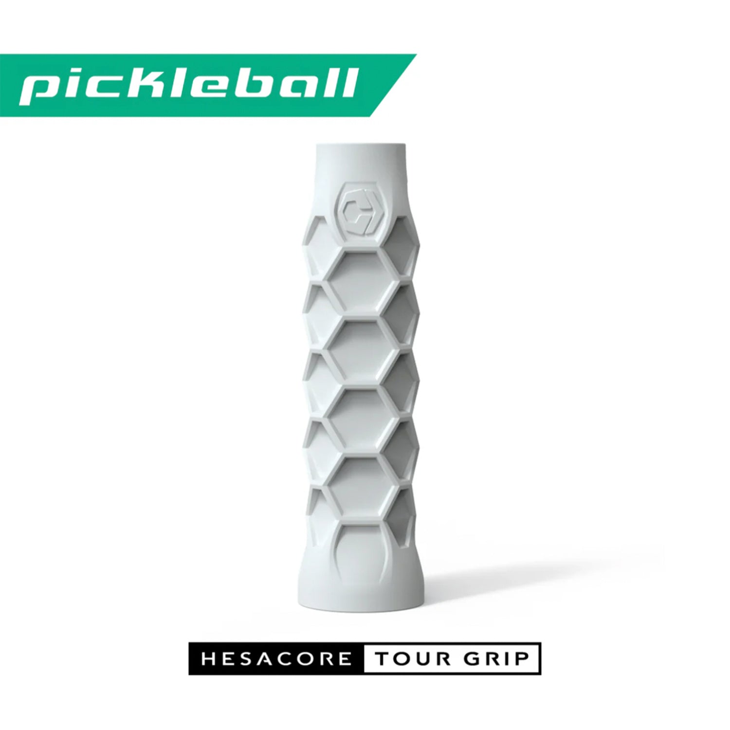 Pickleball Elongated Tour Grip - 6 Inches Long - Regular Soft Feel - White